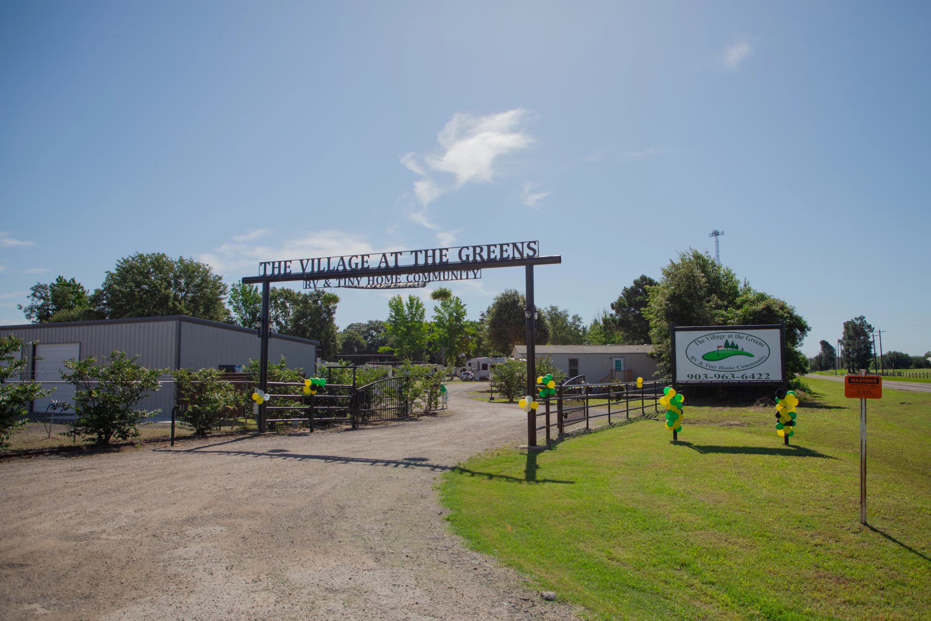 Entry to The Village at the Greens